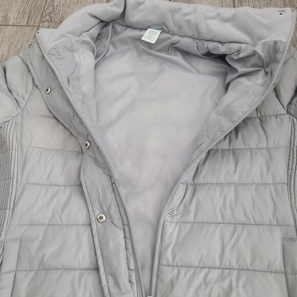 Time and Tru Soft Silver Puffer Jacket Women’s XL (16–18) - Picture 8 of 13